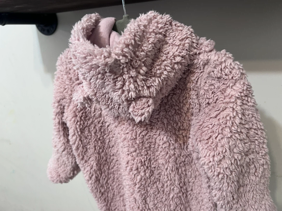 🩷 Gap Baby Teddy Sherpa One-Piece – Primitive Pink - photo 4