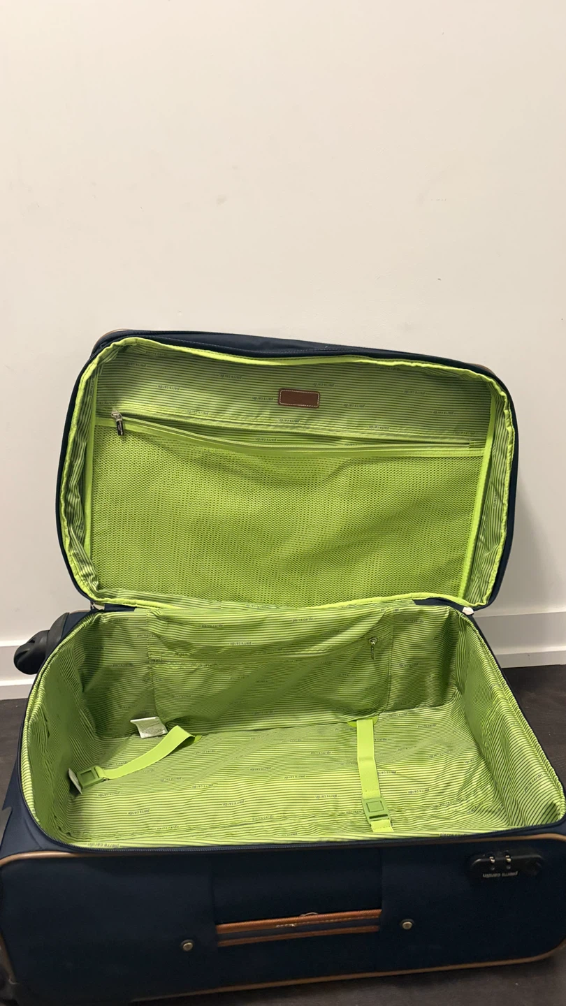 Pierre Cardin navy rolling suitcase
