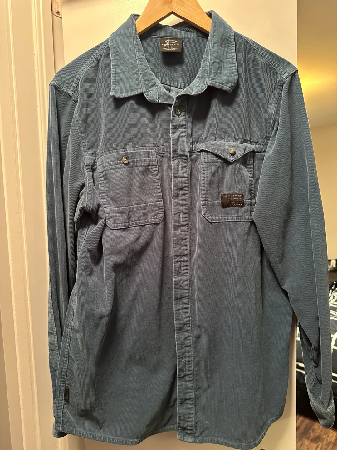 Oakley Blue Corduroy Shirt