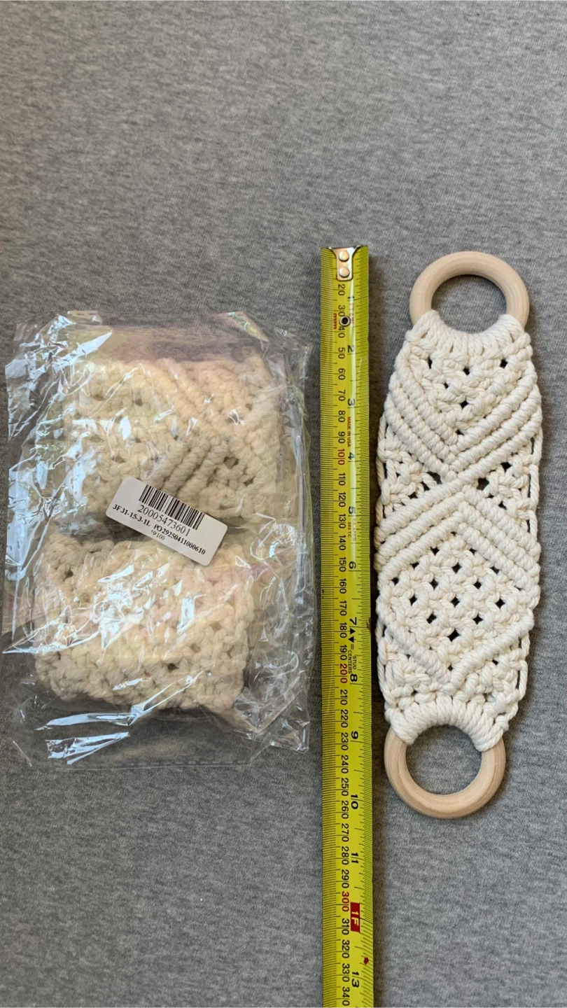 Macrame Towel Holders -$5 each (Three Available) - photo 2