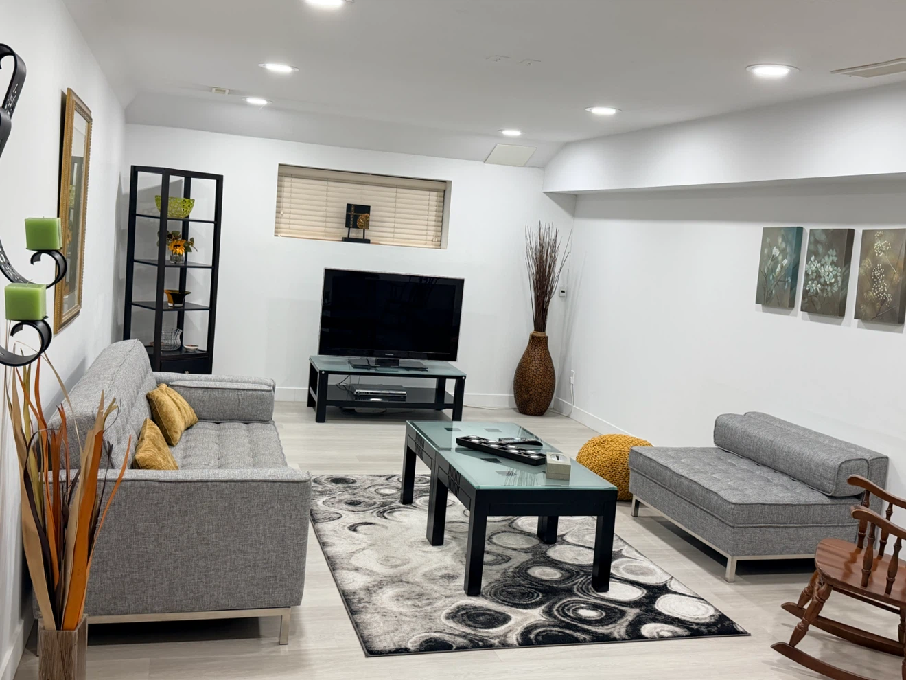 Fully furnished two bedroom basement suite