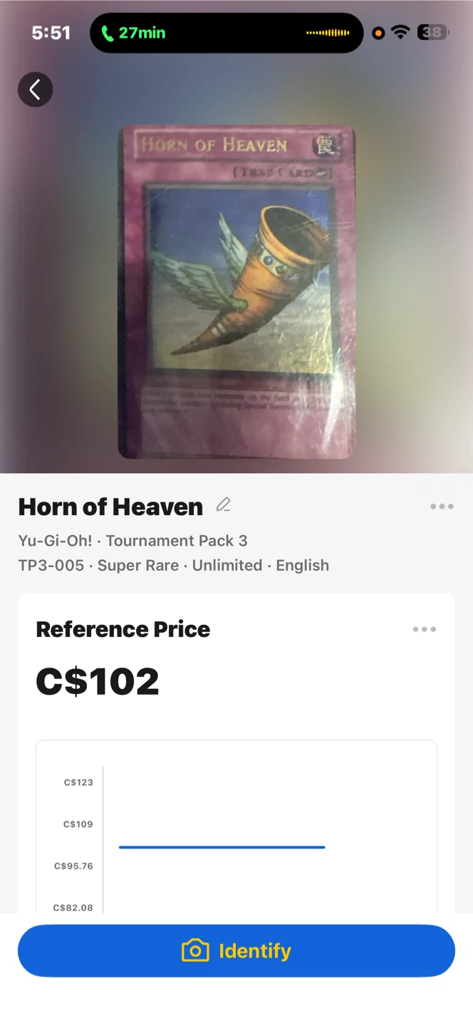 Yu-Gi-Oh! Horn of Heaven TP3-005 Super Rare Card