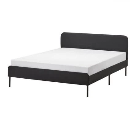 IKEA SLATTUM queen bed frame and VADSO mattess - photo 2