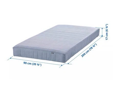 IKEA SLATTUM queen bed frame and VADSO mattess - photo 4