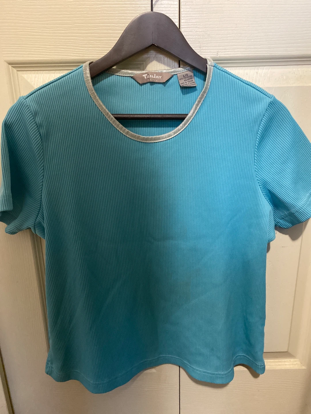 Tanjay ribbed blue t-shirt