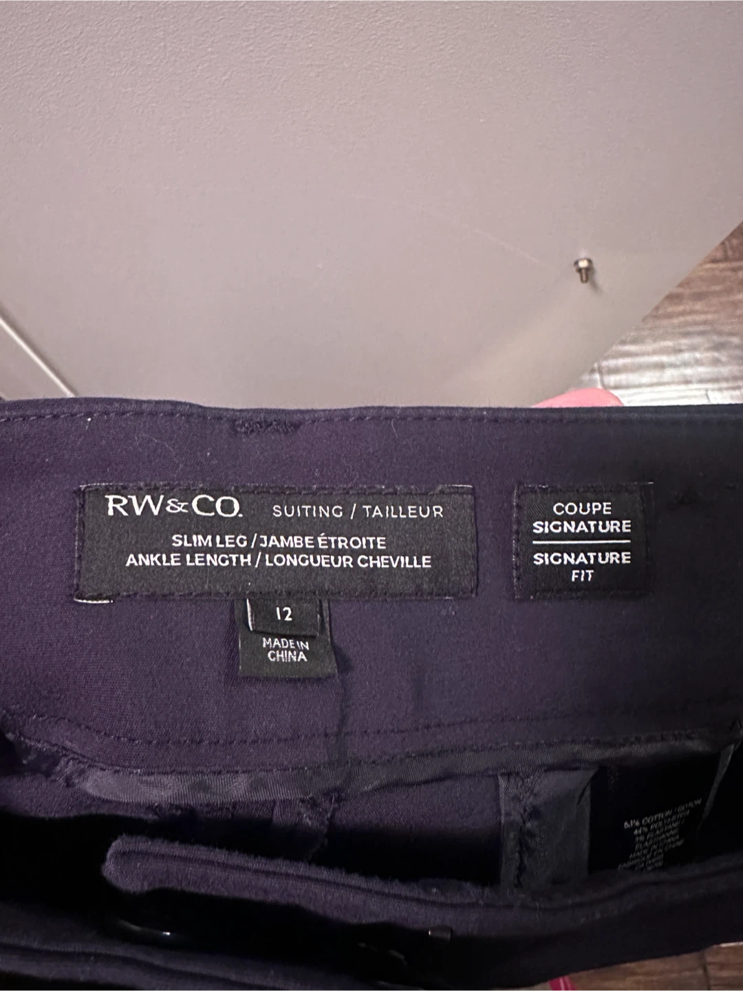 Blue Slim Leg Ankle Pants - photo 5