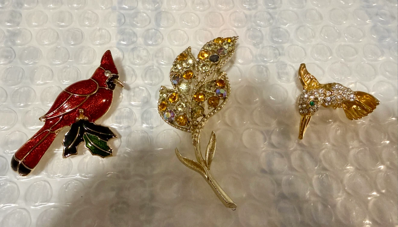 Set of 3 Vintage Style Brooches $25 for 3