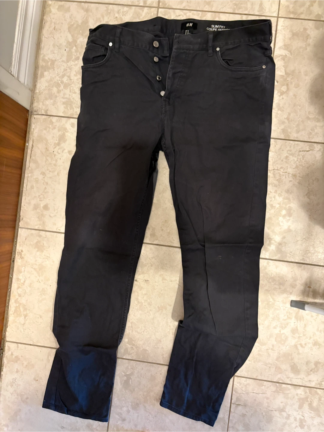 H&M Black Slim Fit Jeans Size 34