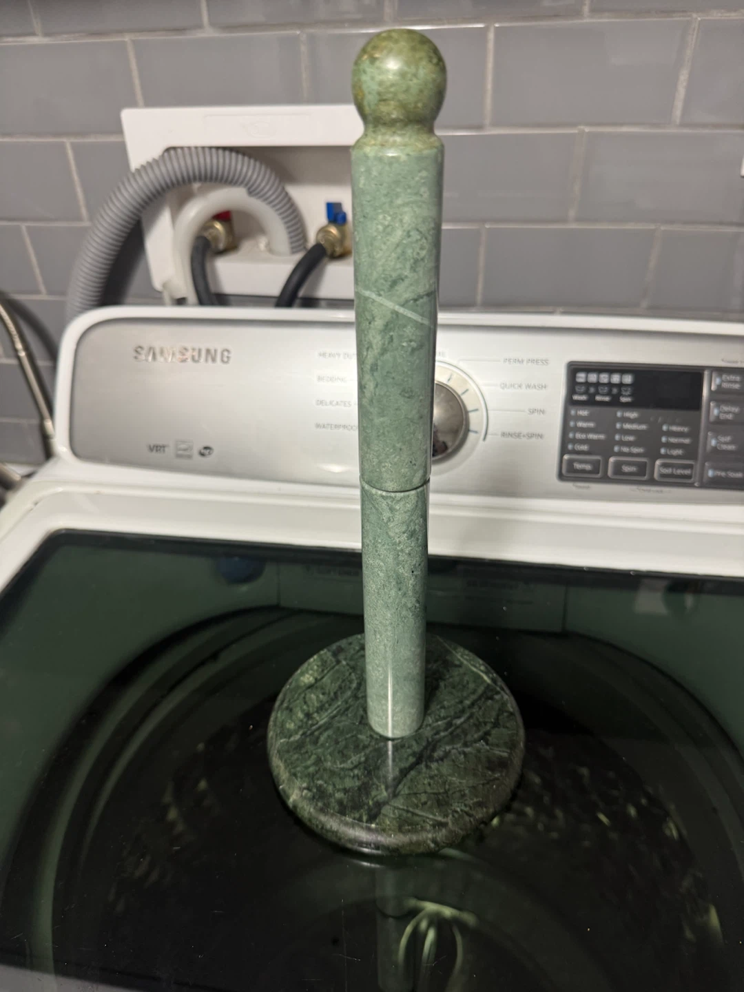 Marble paper towel holder