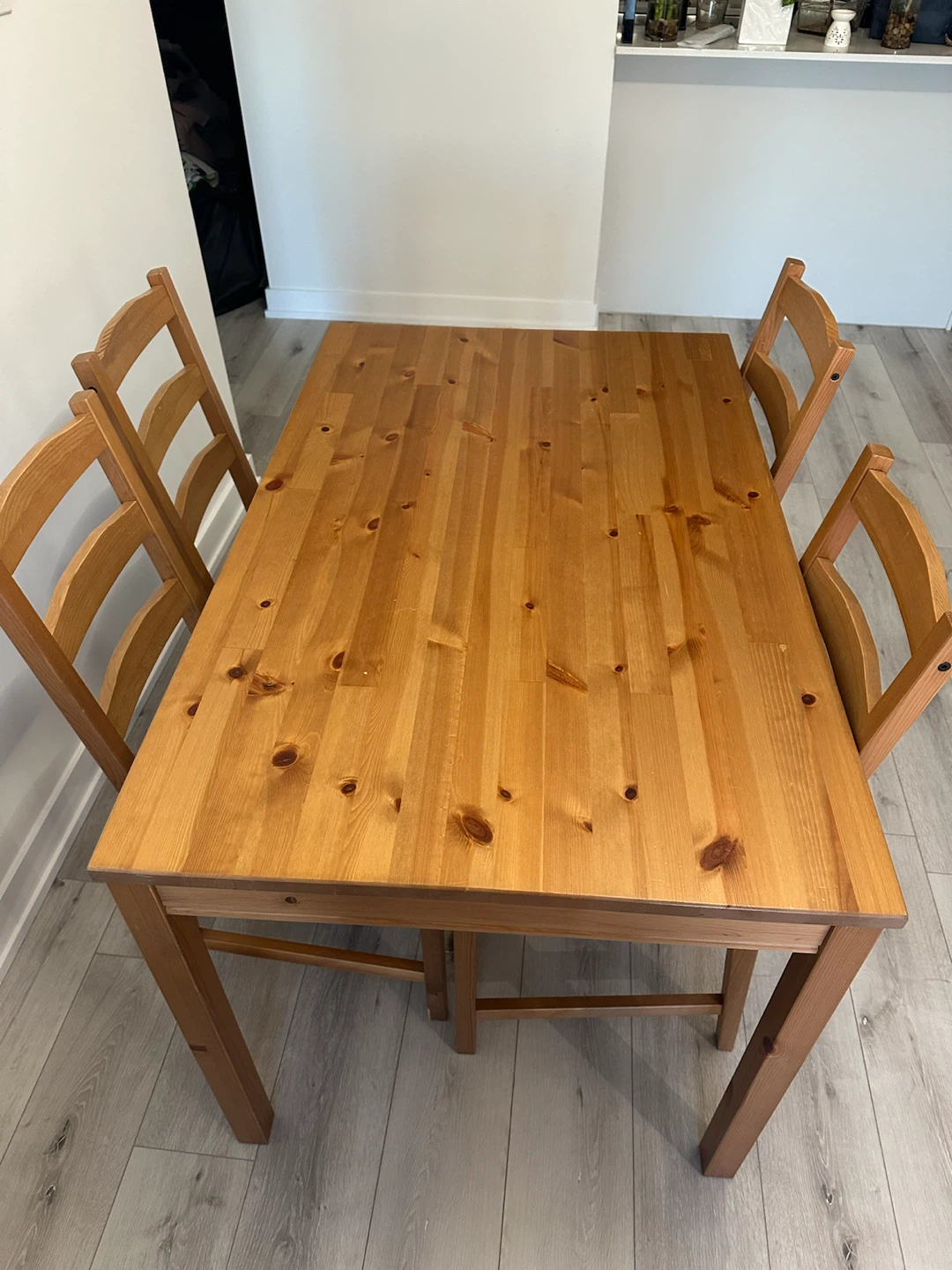 IKEA JOKKMOKK wooden table dining set - photo 2