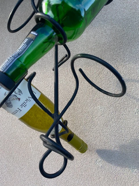 Wrought Iron Hanging Wine Rack – Holds 6 Bottles - photo 3