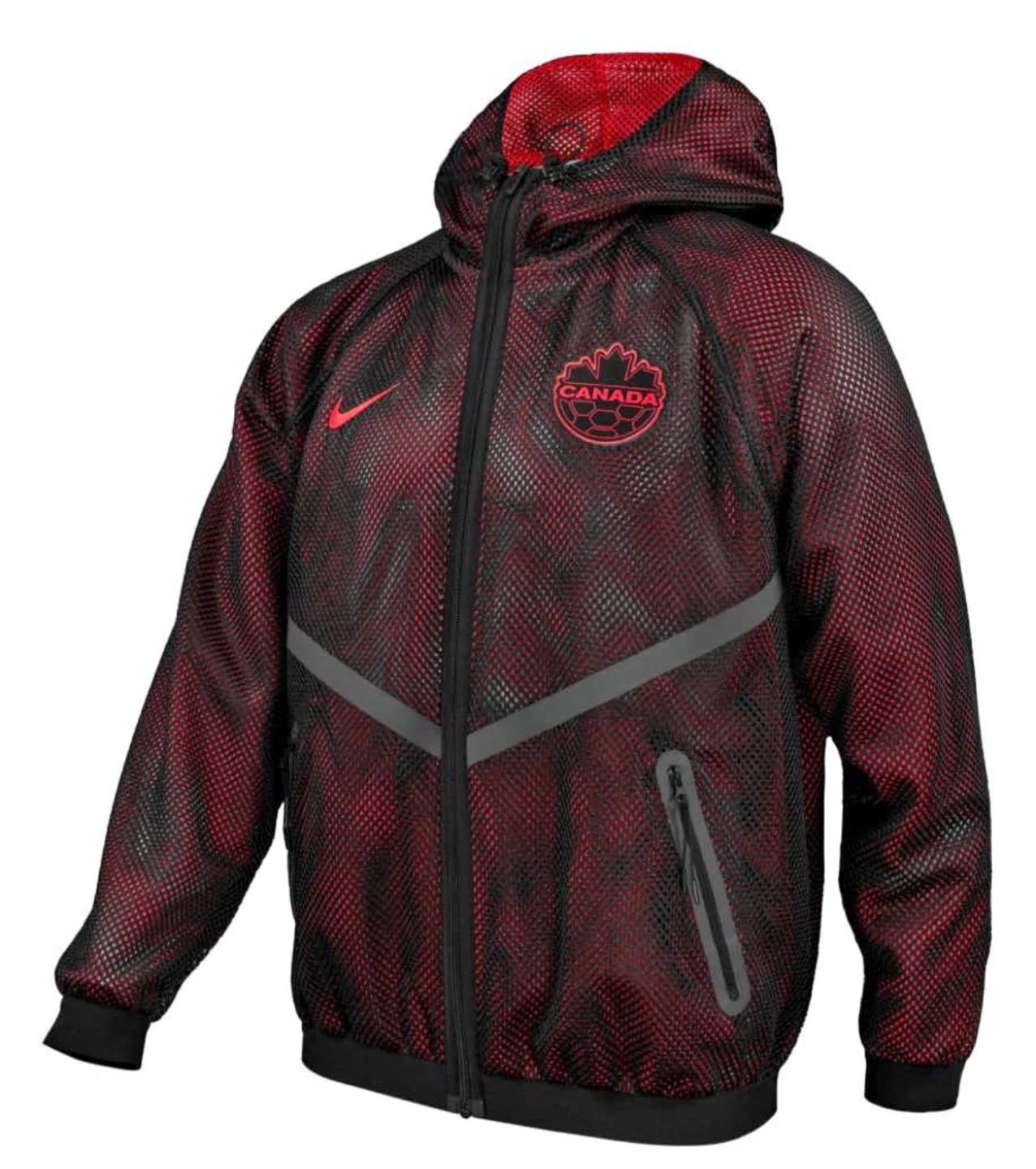 Nike Canada Soccer Mesh Windbreaker Jacket size L