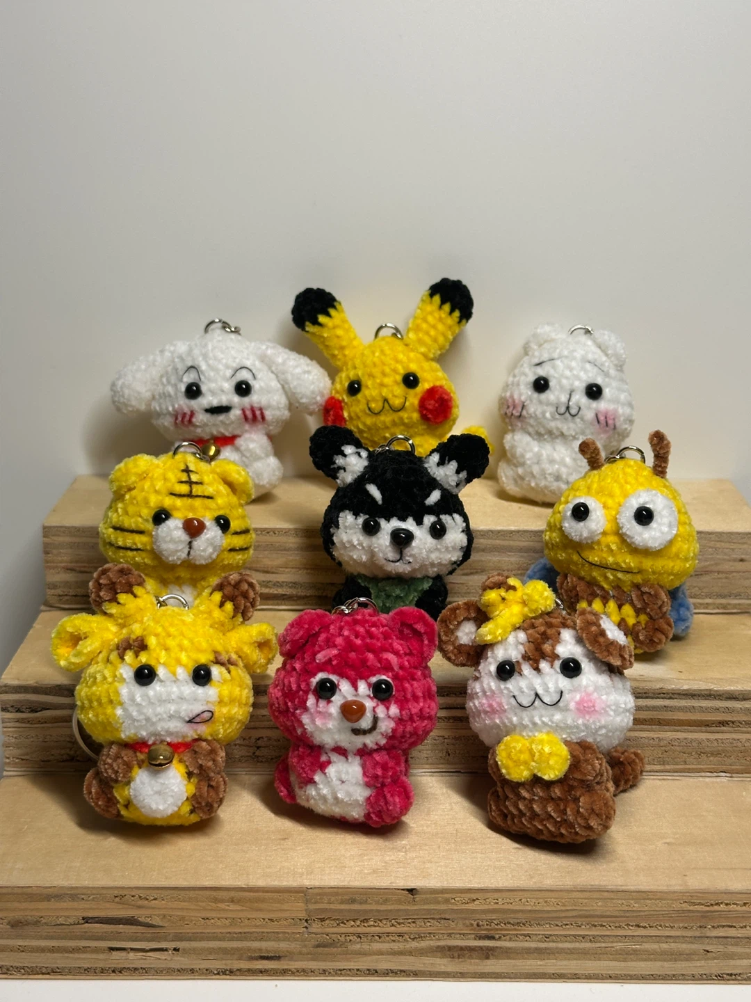 Handmade Crochet Character Keychains