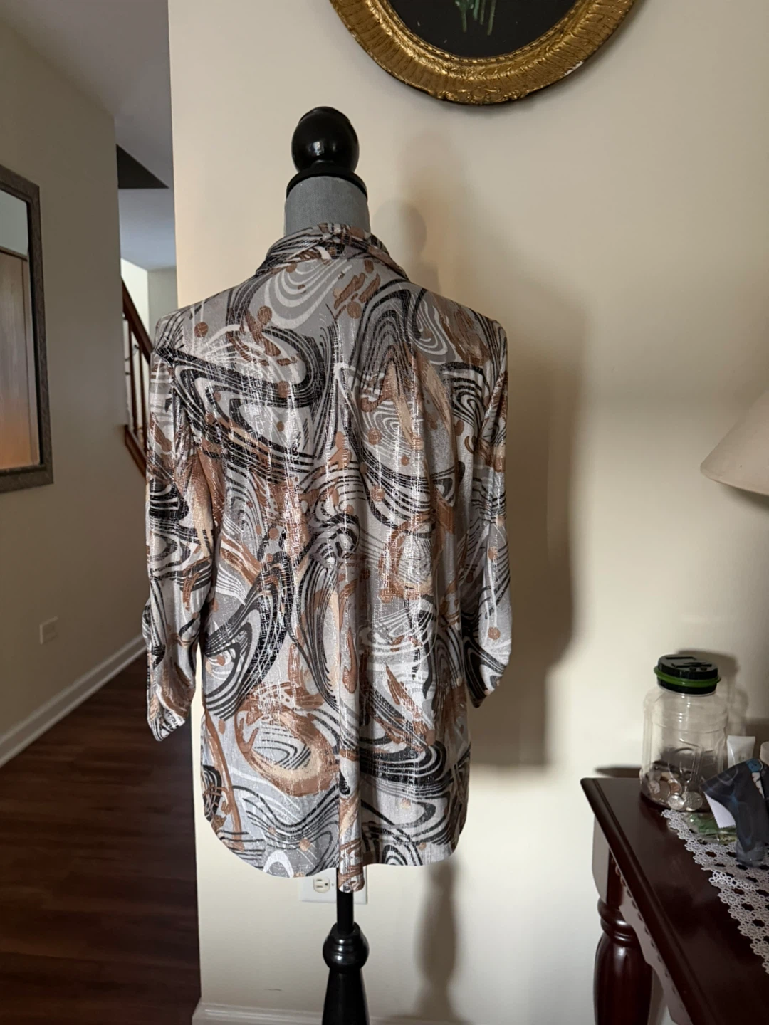 Emely Daniels Abstract Print Button-Down Shirt - photo 2