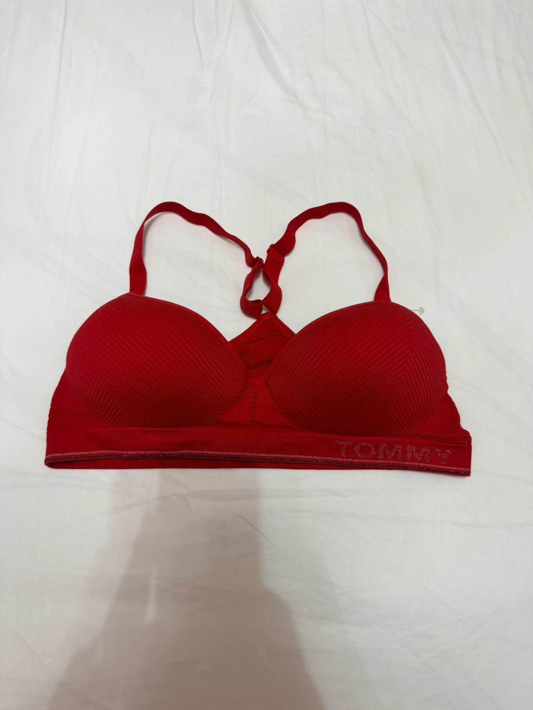 Tommy Hilfiger Red Seamless Padded Bralette