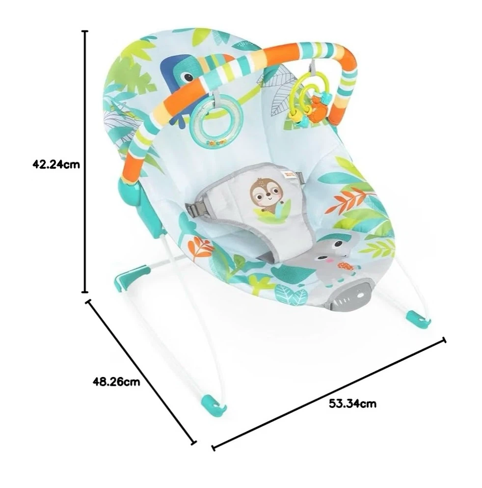 Bright Starts Rainforest Vibes Vibrating Bouncer - photo 2