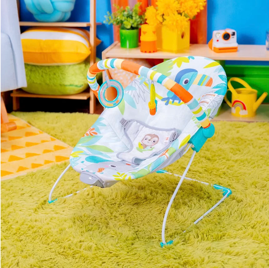 Bright Starts Rainforest Vibes Vibrating Bouncer - photo 3