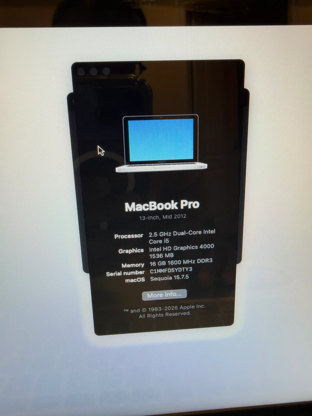 Apple MacBook Pro 13-inch Mid 2012 Laptop max out - photo 2