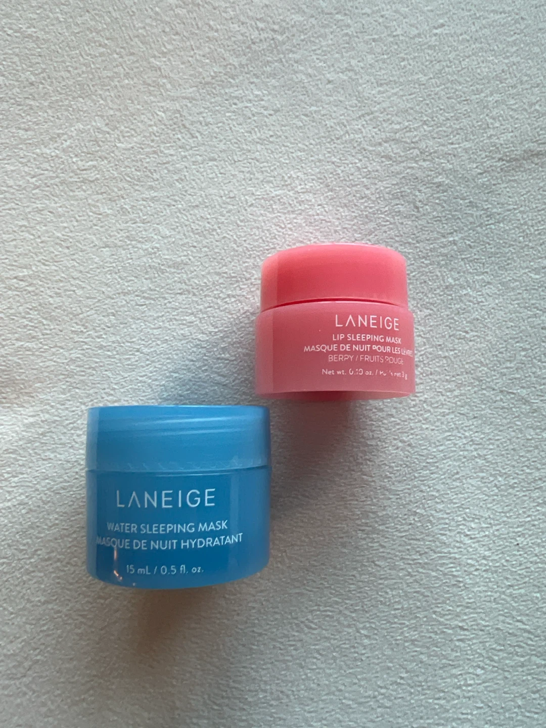 Laneige water lip sleeping masks lightly tried