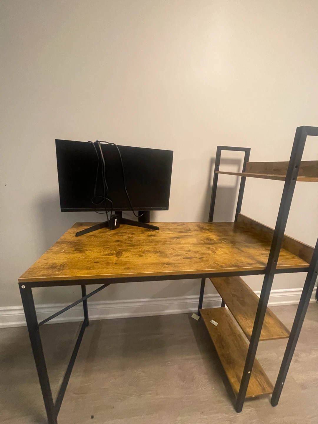 Desk with shelves - photo 2