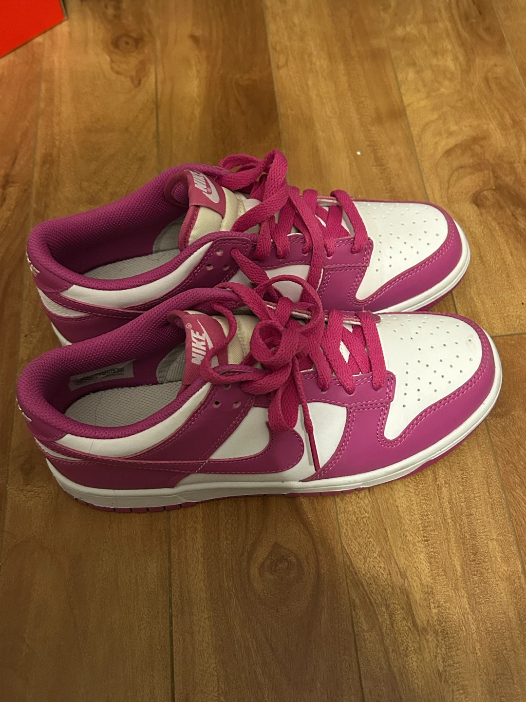 Nike Dunk Low Pink and White Sneakers