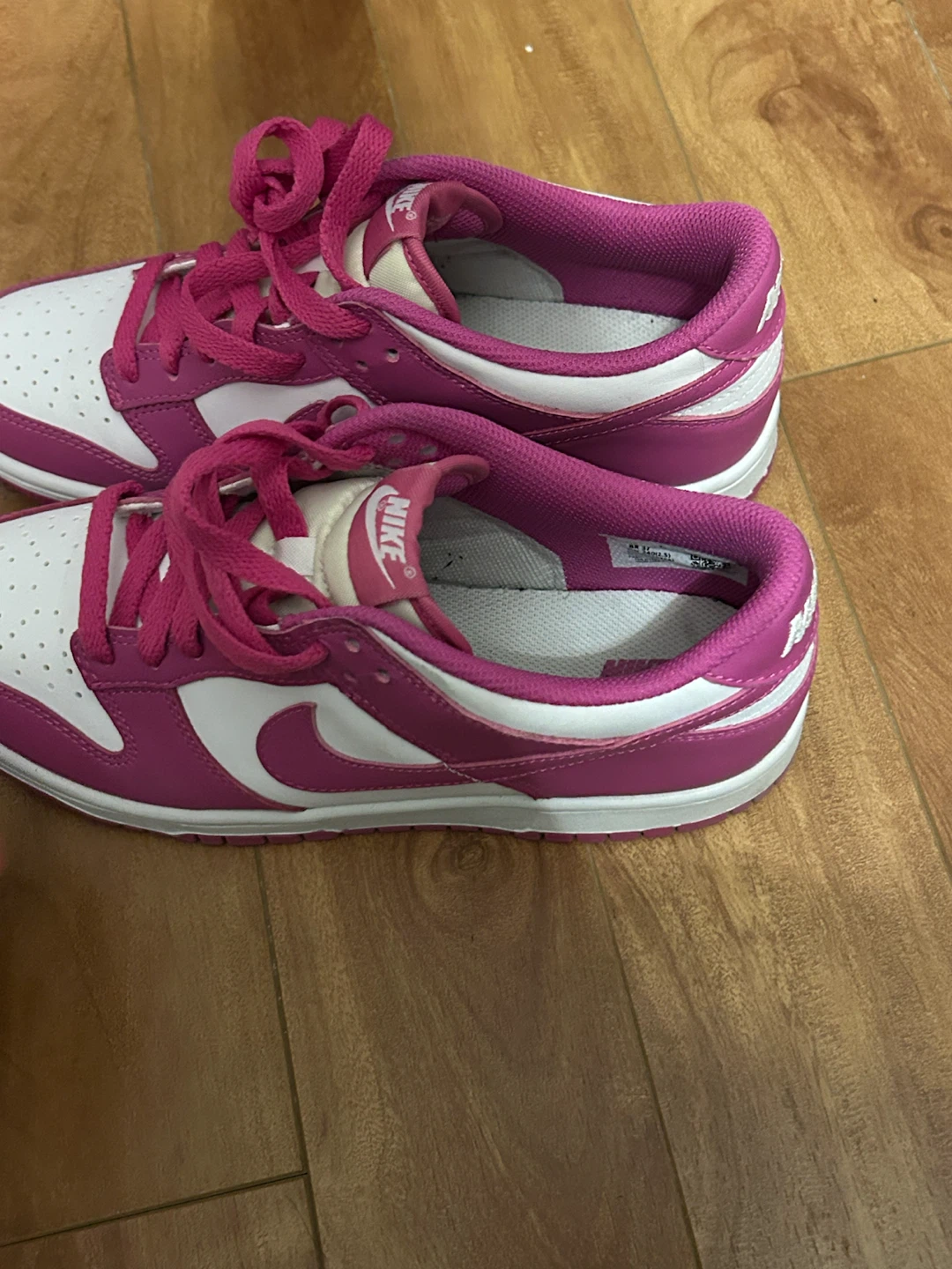 Nike Dunk Low Pink and White Sneakers - photo 3