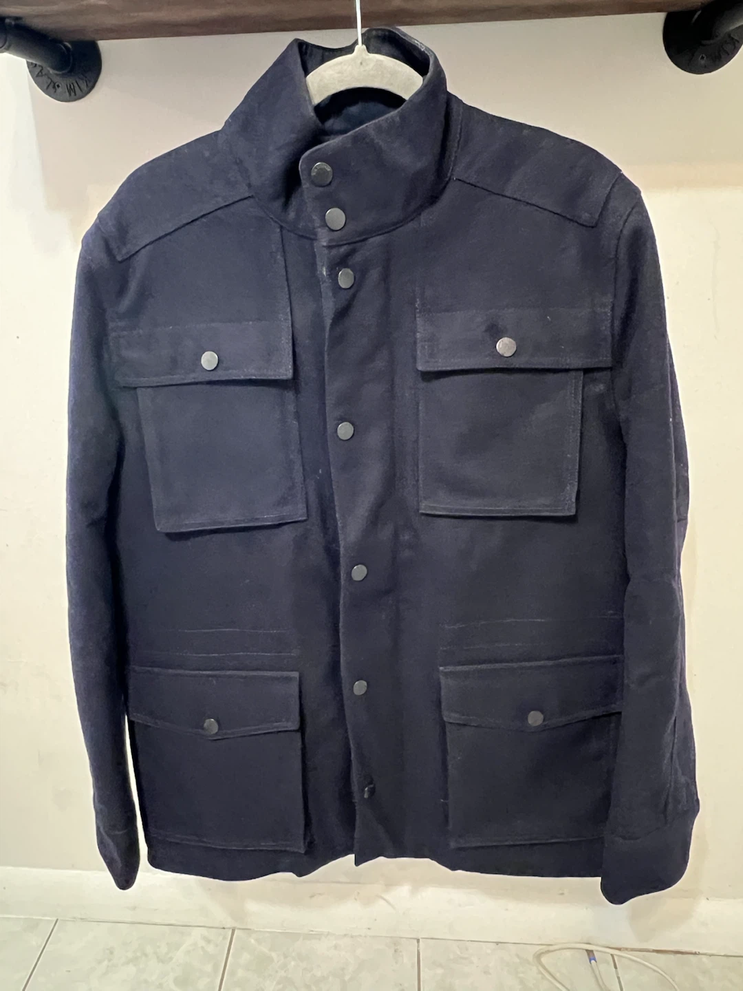 Ben Sherman Heavyweight Winter Jacket – Men’s Large – Navy