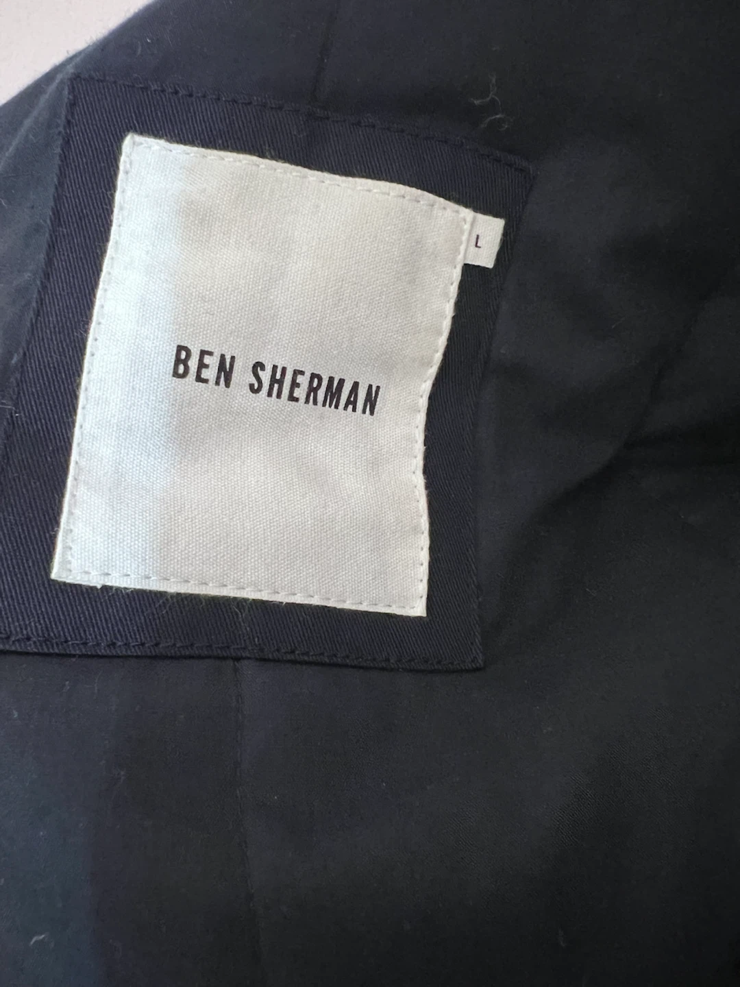 Ben Sherman Heavyweight Winter Jacket – Men’s Large – Navy - photo 5