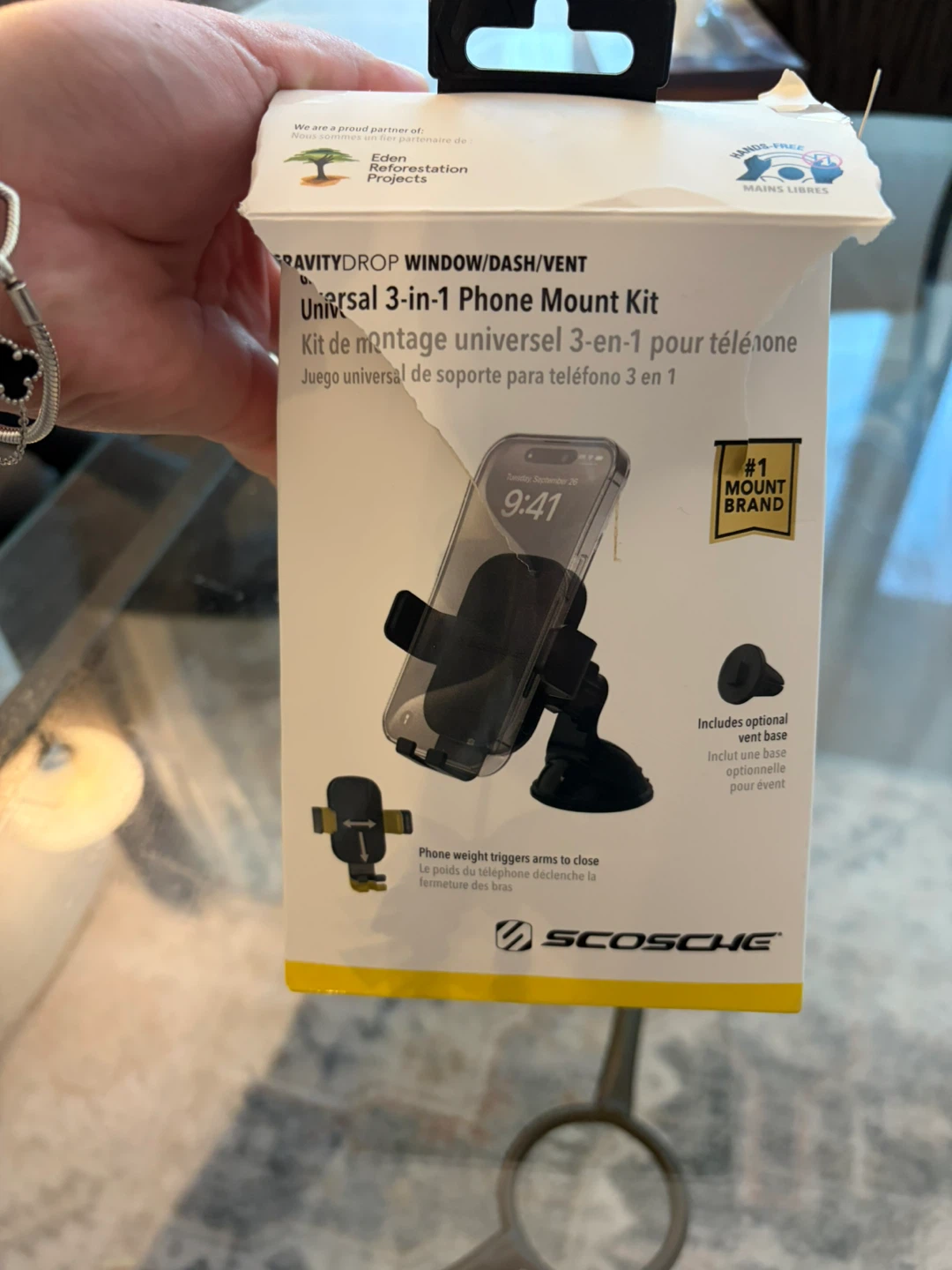 Scosche GravityDrop 3-in-1 Phone Mount Kit