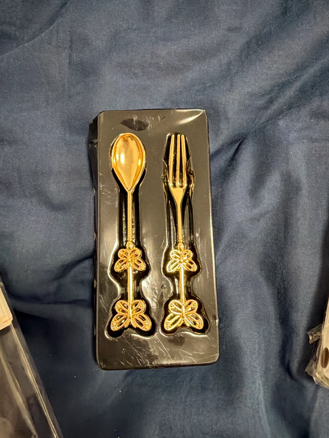 Butterfly Gold Spoon and Fork Sets - photo 2