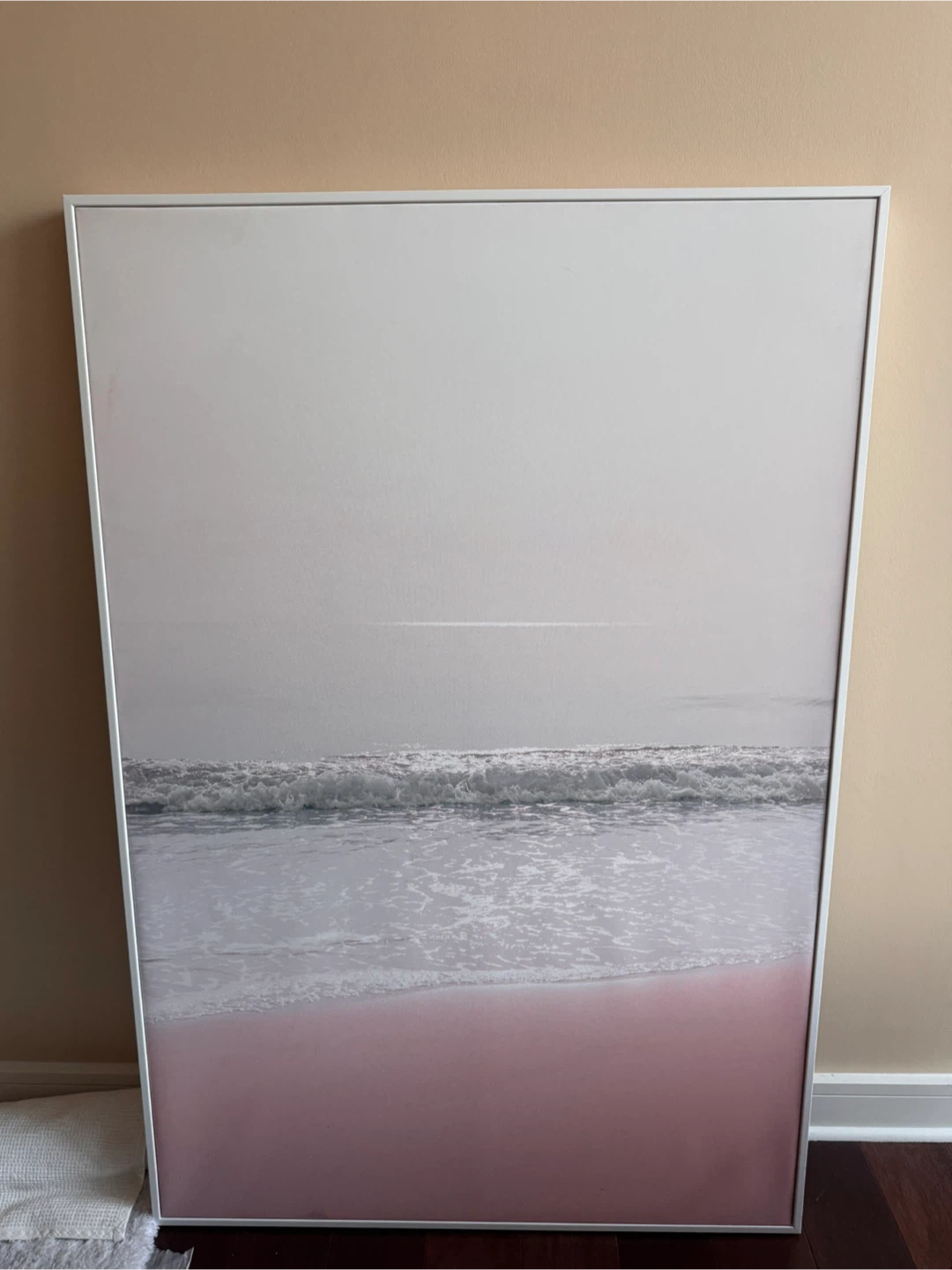 Beautiful pink beach wall art 82cm x 122cm