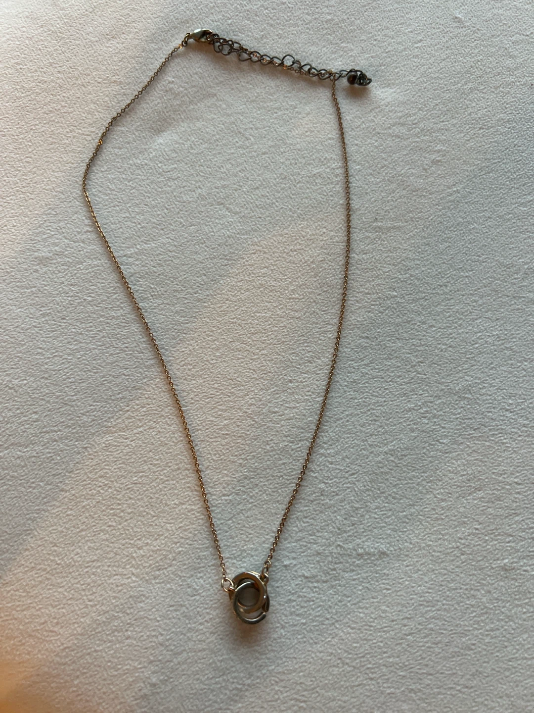 Gold color costume jewelry necklace