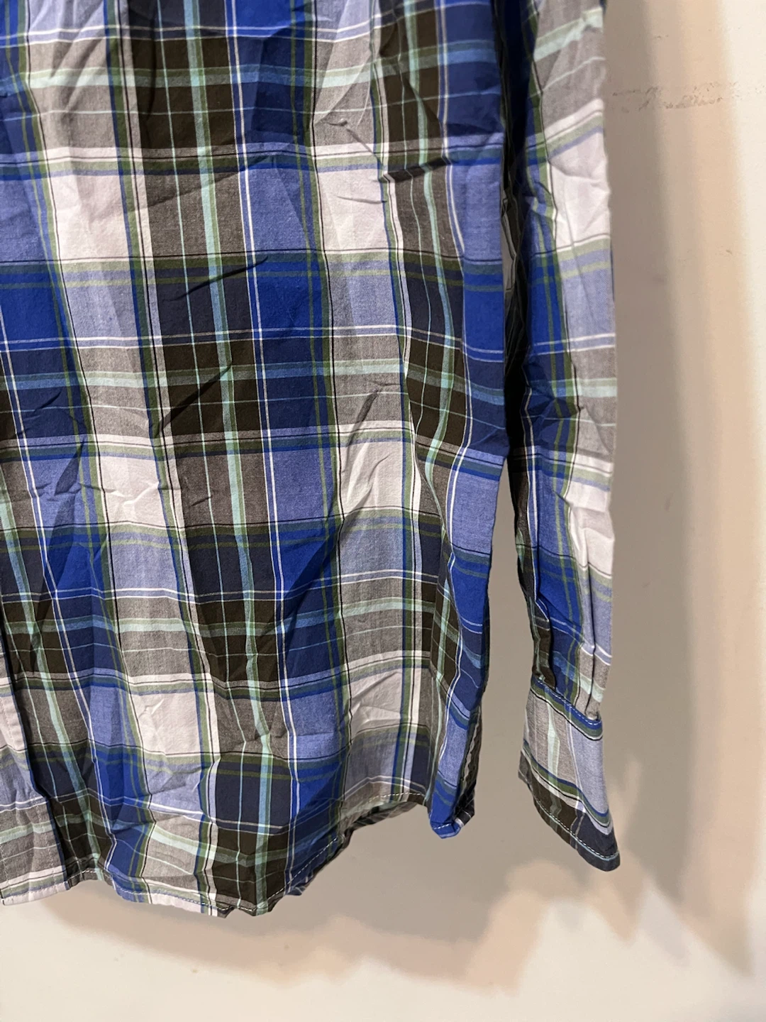 Lacoste Boys Plaid Long Sleeve Button-Up Shirt – Size 14 - photo 2