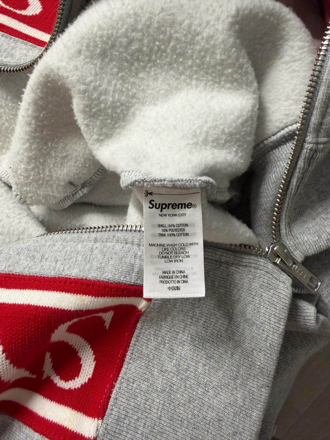 Supreme Roman Zip Up Hooded Sweatshirt - photo 5