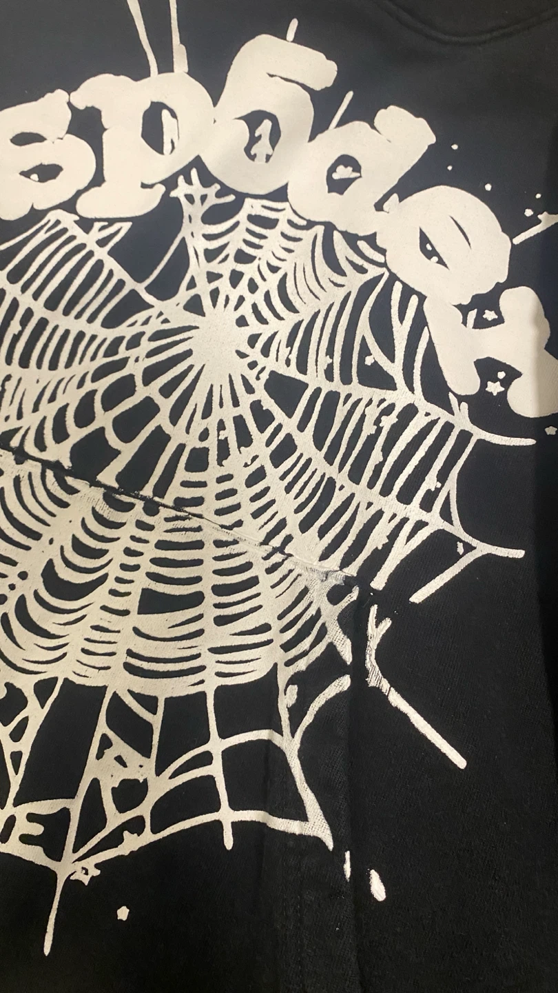 Authentic Black Sp5der Hoodie - photo 3