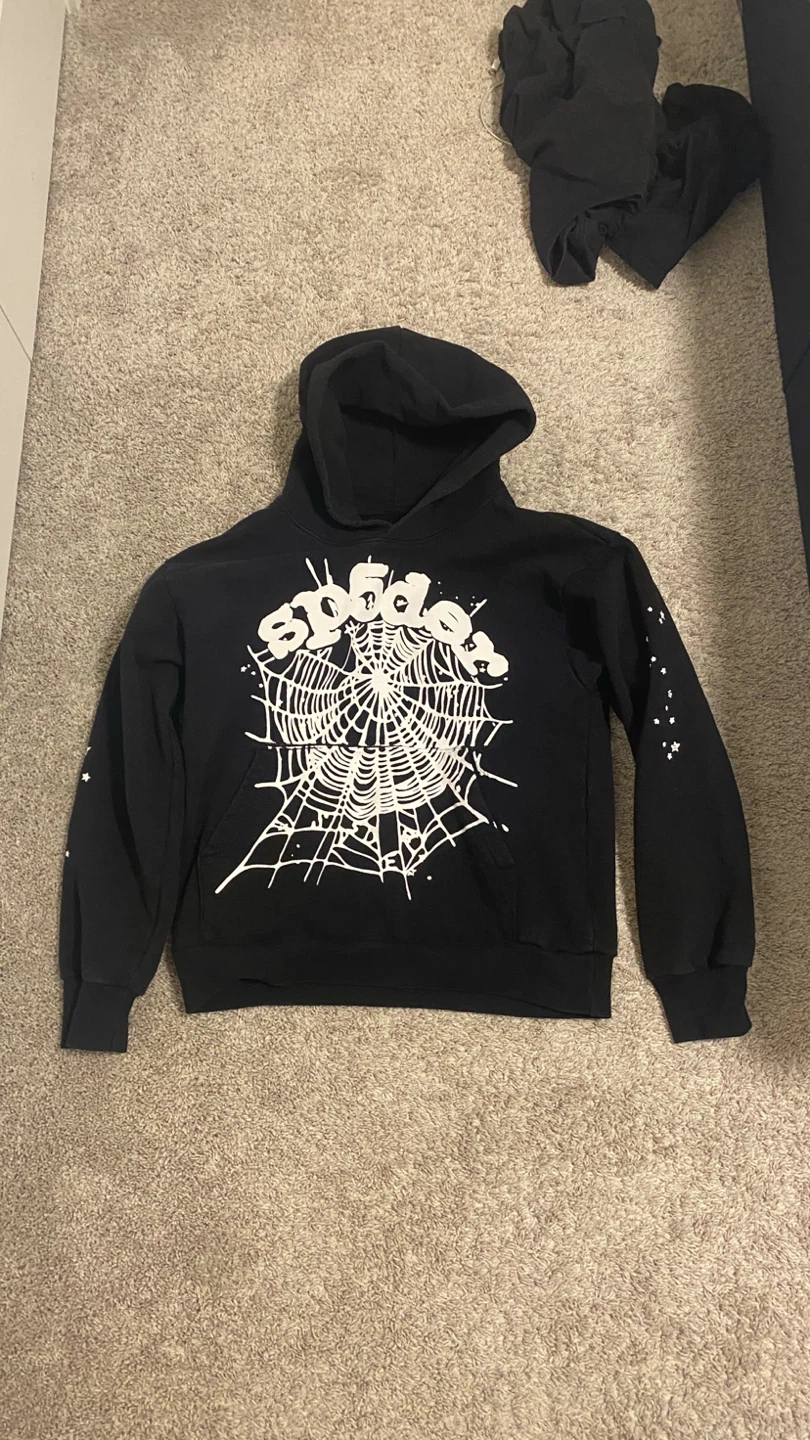Authentic Black Sp5der Hoodie - photo 4