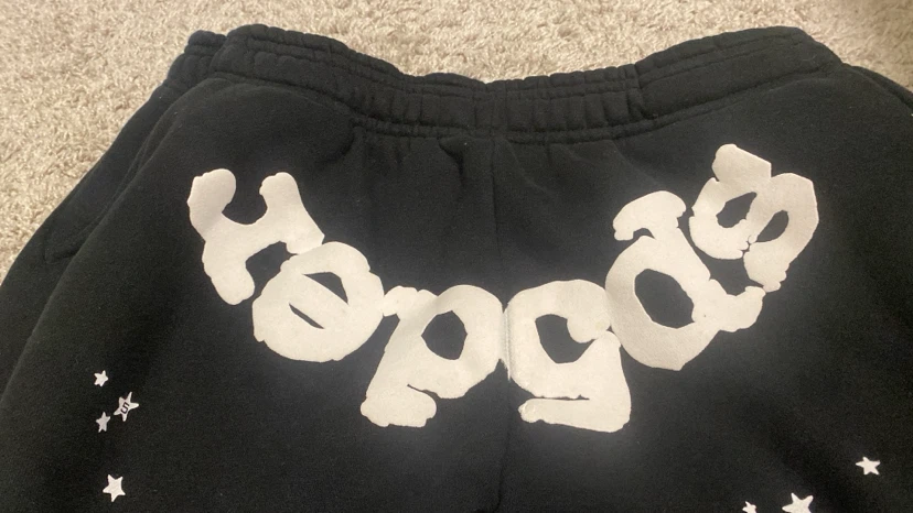 Sp5der Black Sweatpants Size Small - photo 2