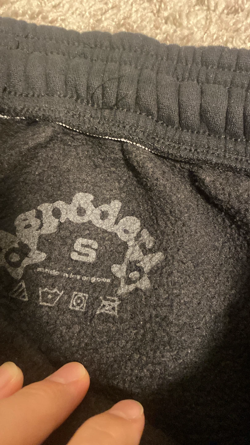 Sp5der Black Sweatpants Size Small - photo 4