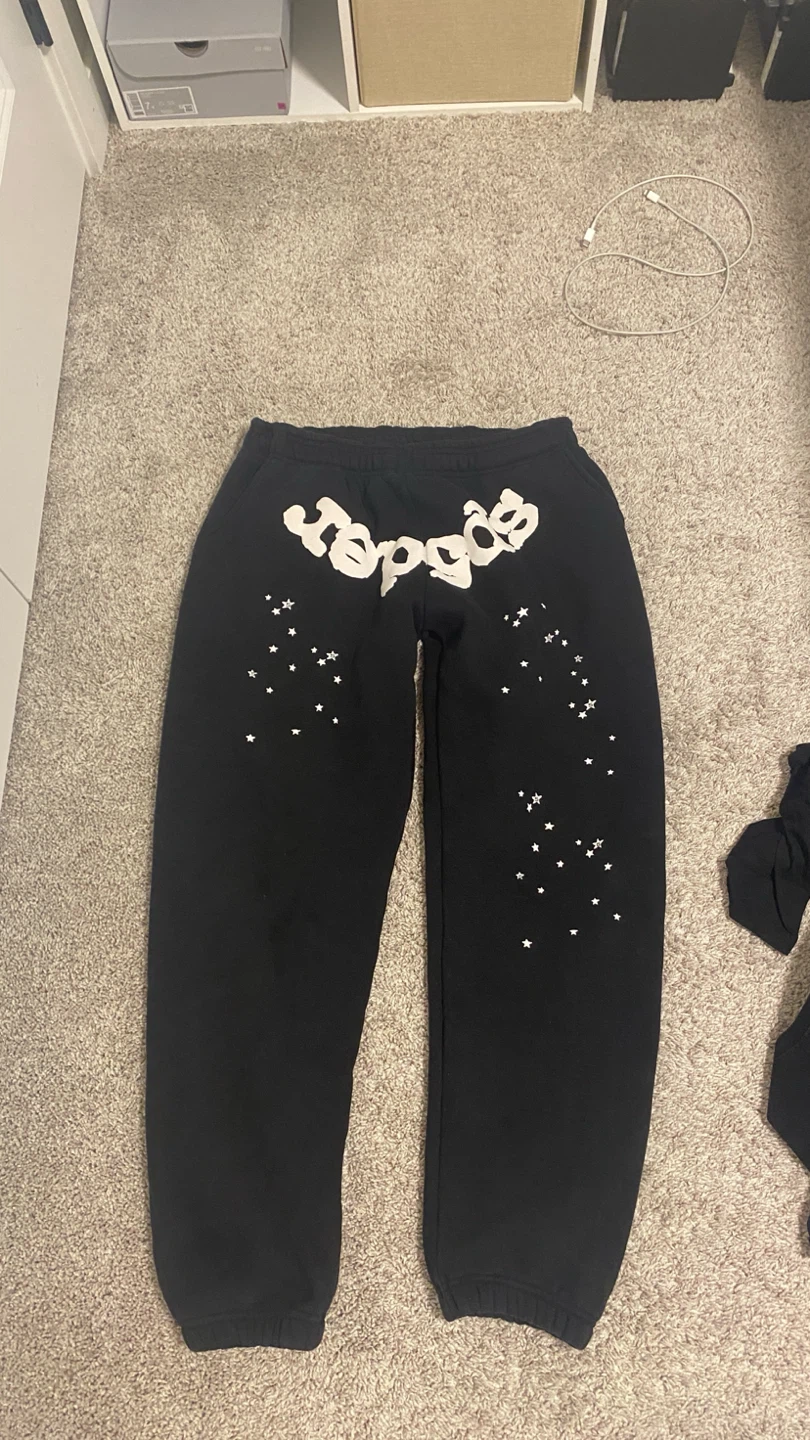 Sp5der Black Sweatpants Size Small - photo 5