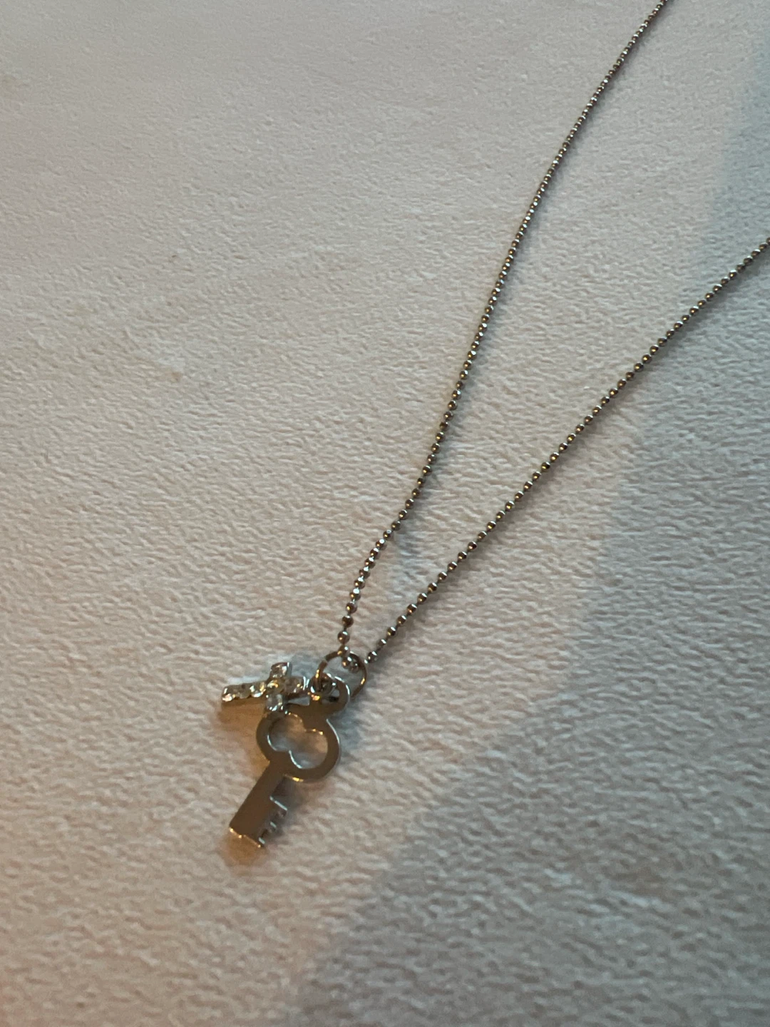 Silver cross necklace - photo 2