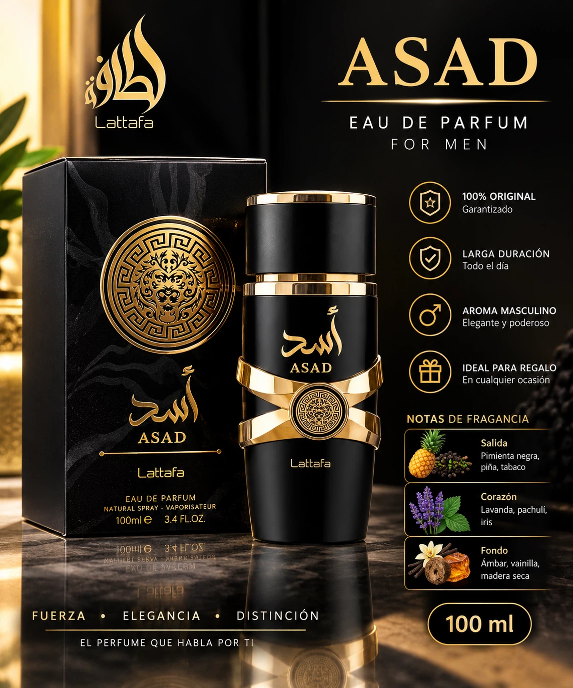 Lattafa Asad and Yara Eau de Parfum Set
