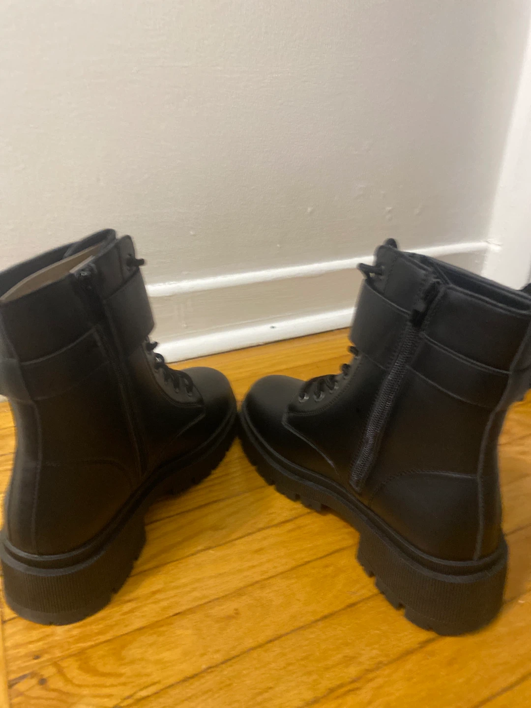 Torys Black Combat Boots Size 10