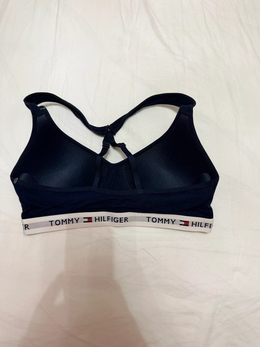 Tommy Hilfiger Navy Wireless Bralette with Logo Elastic Band - photo 3