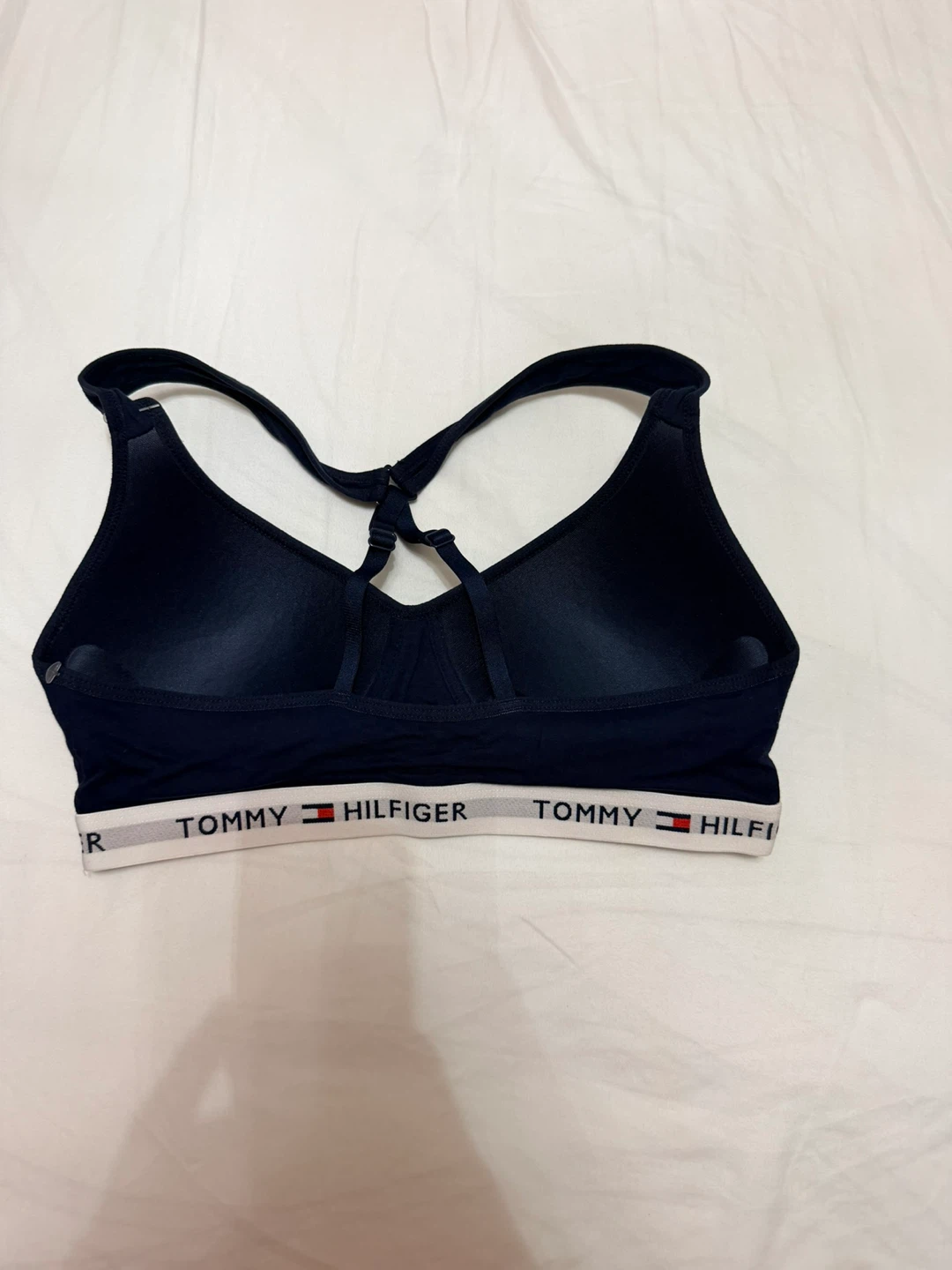 Tommy Hilfiger Navy Wireless Bralette with Logo Elastic Band - photo 4