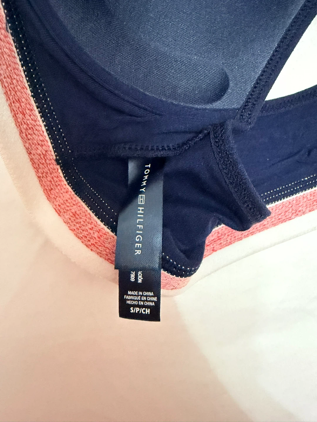 Tommy Hilfiger Navy Wireless Bralette with Logo Elastic Band - photo 5