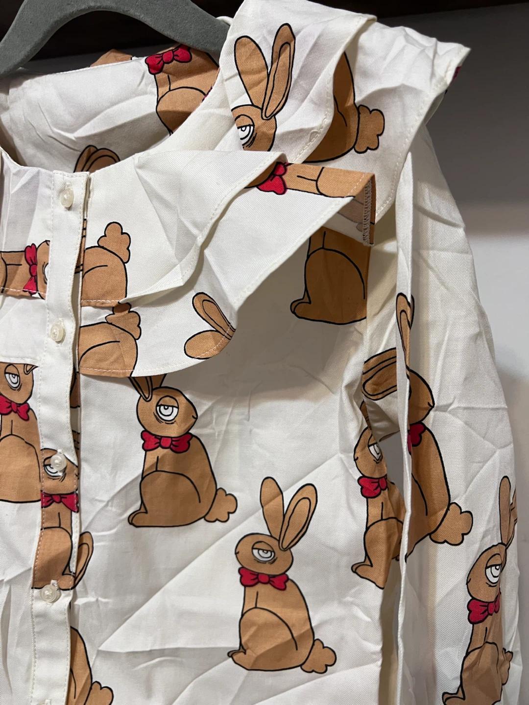 Mini Rodini Rabbit Woven Blouse – (Approx. 7–9 Years) - photo 2