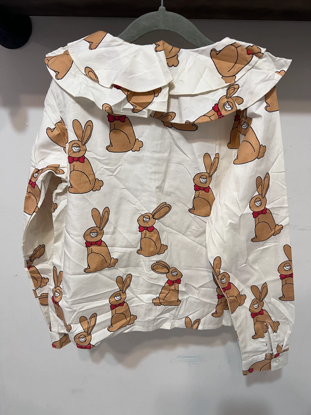 Mini Rodini Rabbit Woven Blouse – (Approx. 7–9 Years) - photo 4