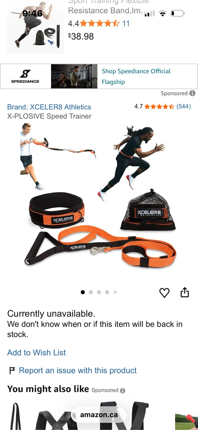 XCELER8 Athletics X-PLOSIVE Speed Trainer