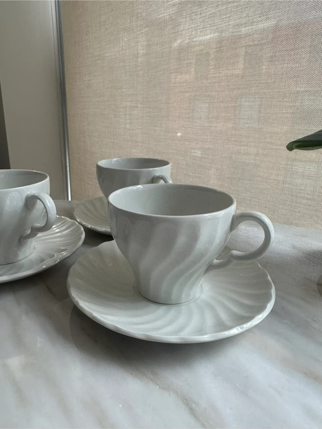 Wood & Sons Camelot White Ironstone Cup and Saucer Set - photo 2