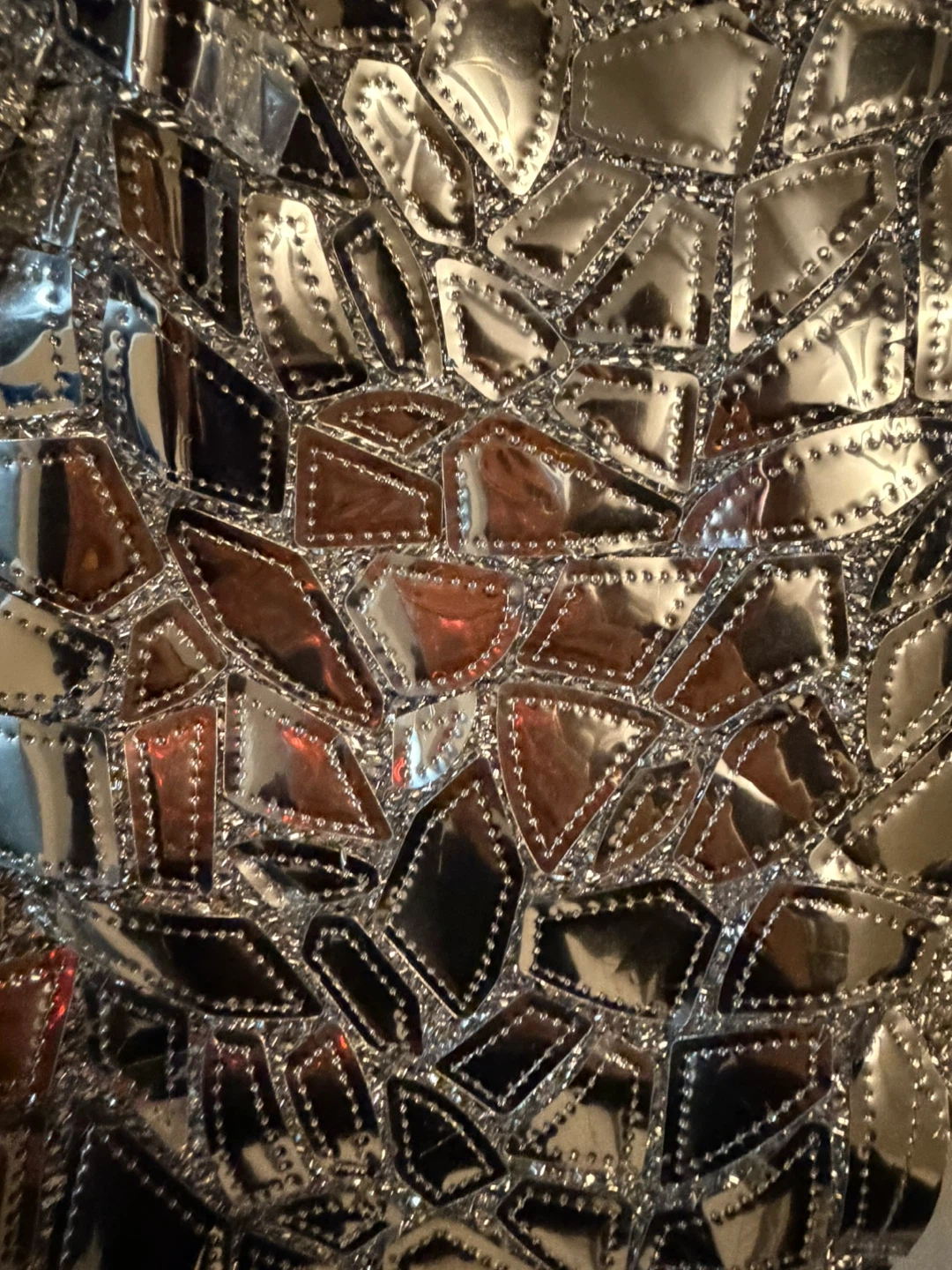 SOHO Silver Metallic Statement Jacket – Size Medium - photo 2
